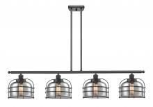 Innovations Lighting 916-4I-BK-G73-CE-LED - Bell Cage - 4 Light - 48 inch - Matte Black - Stem Hung - Island Light