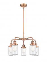 Innovations Lighting 916-5CR-AC-G314 - Dover - 5 Light - 23 inch - Antique Copper - Chandelier
