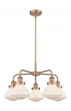 Innovations Lighting 916-5CR-AC-G321 - Olean - 5 Light - 25 inch - Antique Copper - Chandelier