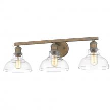 Golden 0305-BA3 CP-CLR - 3 Light Bath Vanity