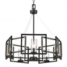 Golden 6068-5 BLK - 5 Light Chandelier