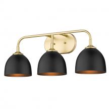 Golden 6956-BA3 OG-BLK - 3 Light Bath Vanity