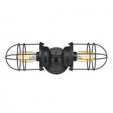 Golden 9808-2W BLK - 2 Light Wall Sconce