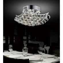 CWI Lighting 8038C18C-S - Queen 6 Light Flush Mount With Chrome Finish