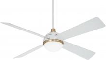 Minka-Aire F623L-WHF/SBR - 54&#34; CEILING FAN W/ LED LIGHT