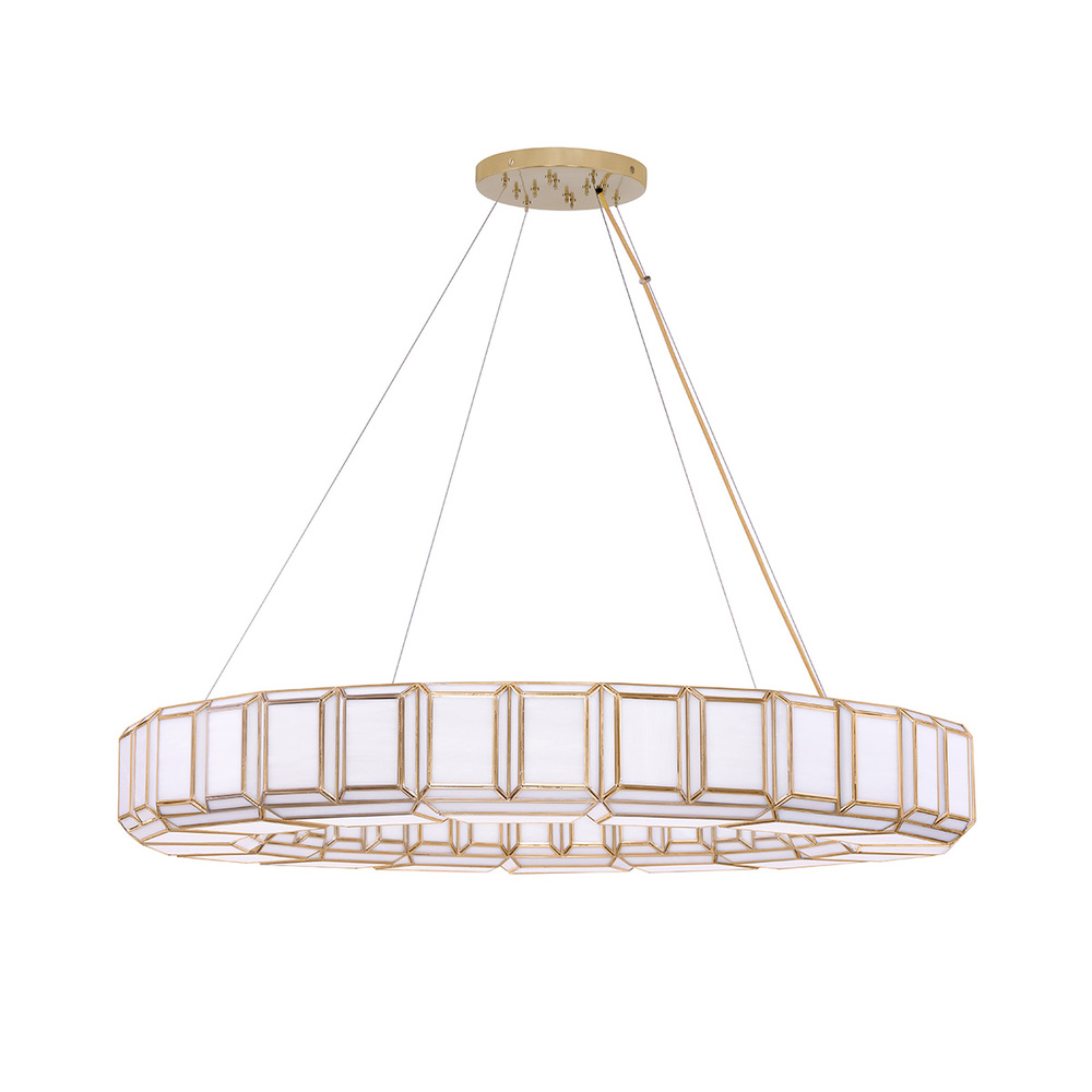 Belmont 16 Light Chandelier in Brass