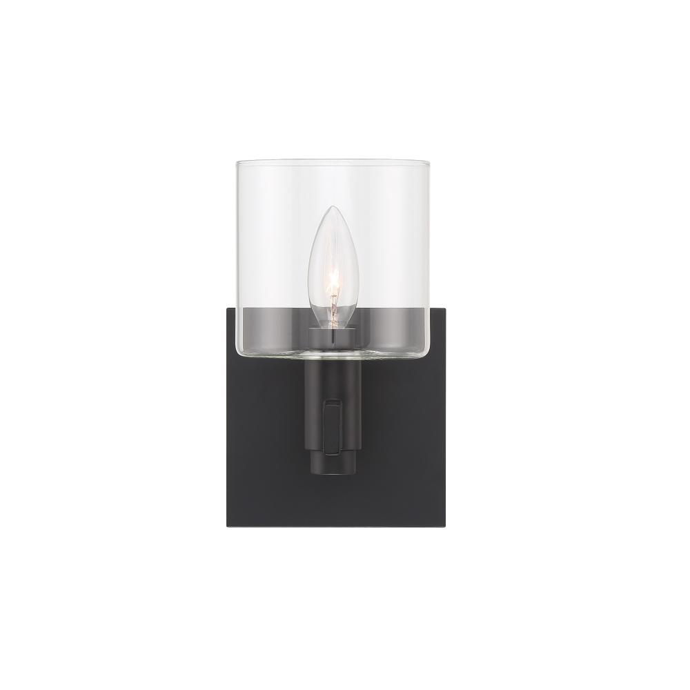 Decato 1 Light Sconce in Black