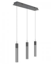 Avenue Lighting HF1900-3-GL-CH-SNW - The Original Glacier Snow Avenue Collection Chrome 3 Light Pendant Fixture