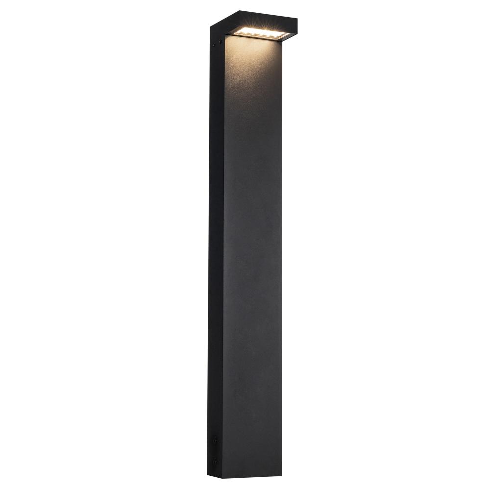 Evans 36-in Black LED Exterior Bollard