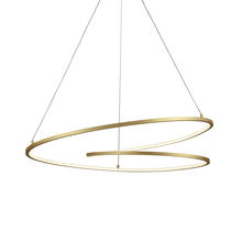 Kuzco Lighting Inc PD11132-AN - Twist 32-in Antique Brass LED Pendant