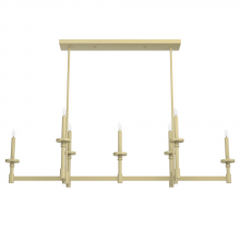 Hunter 19055 - Hunter Briargrove Modern Brass 7 Light Chandelier Ceiling Light Fixture