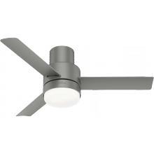 Hunter 51475 - Casablanca 44 inch Gilmour Matte Silver Damp Rated Ceiling Fan with LED LT Kit & Handheld Remote