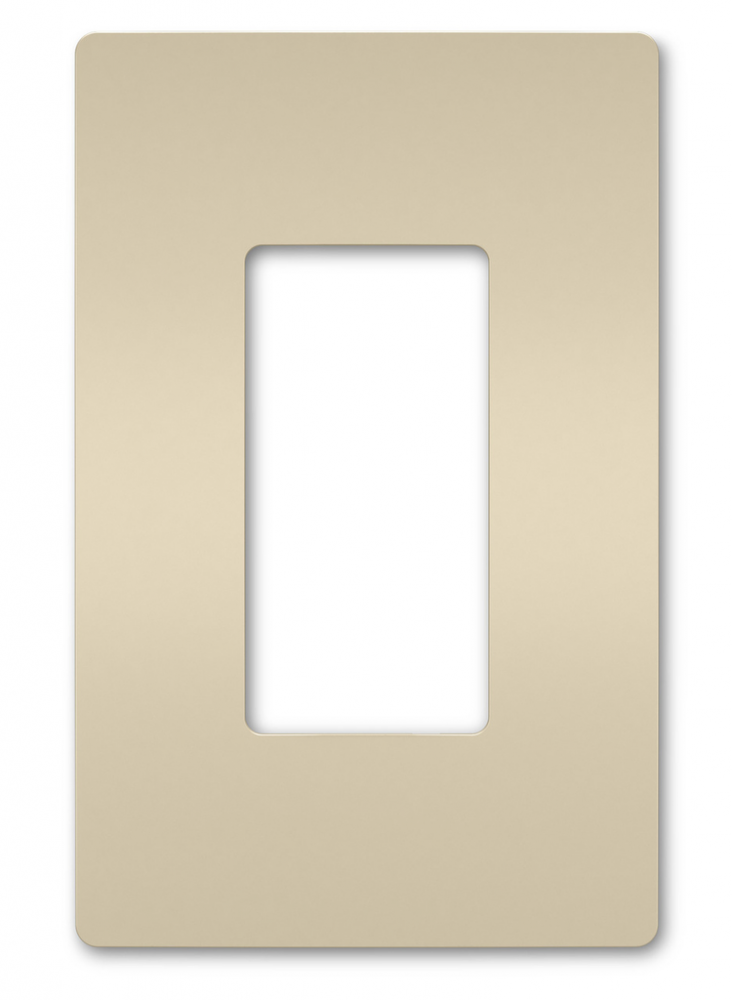 radiant® One-Gang Screwless Wall Plate, Light Almond