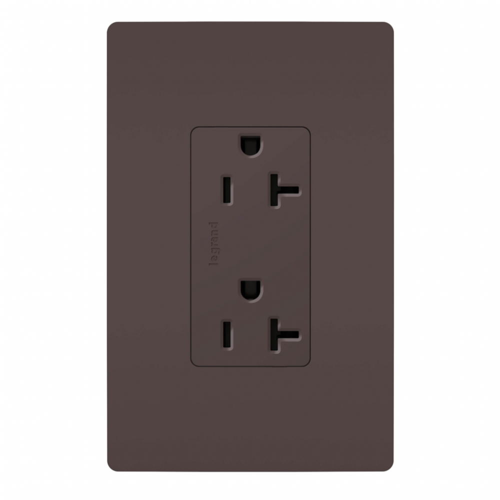 radiant? 20A 125V Tamper-Resistant Outlet, Brown (10 pack)