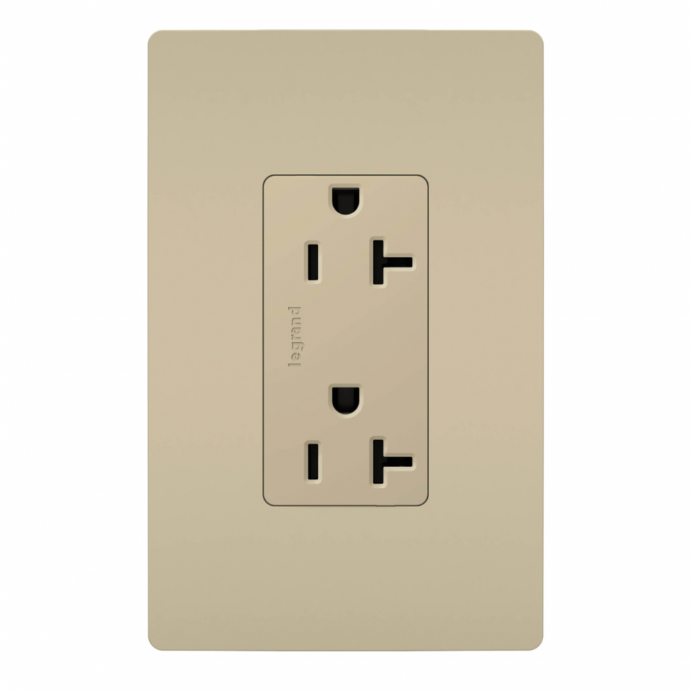 radiant? 20A 125V Tamper-Resistant Outlet, Ivory (10 pack)