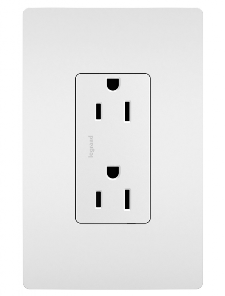 radiant® Tamper-Resistant Outlet, White (10 pack)