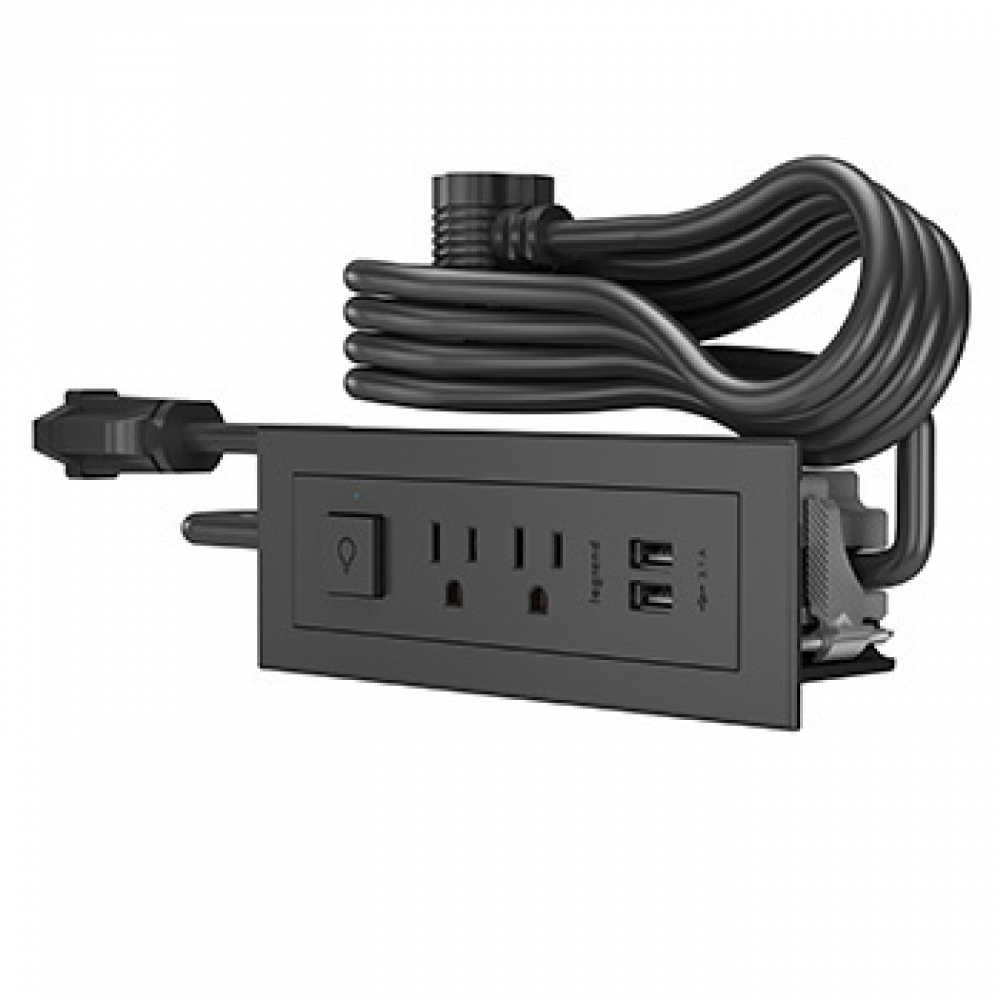 Furniture Power Switching Power Unit- Black