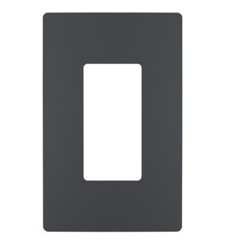 radiant® One-Gang Screwless Wall Plate, Graphite, CC