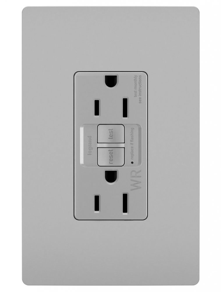 radiant? Tamper-Resistant Weather-Resistant 15A Duplex Self-Test GFCI Receptacles with SafeLock? (4 pack)