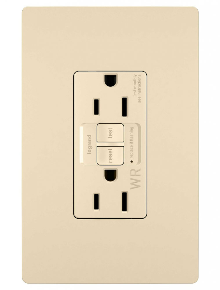 radiant? Tamper-Resistant Weather-Resistant 15A Duplex Self-Test GFCI Receptacles with SafeLock? (4 pack)