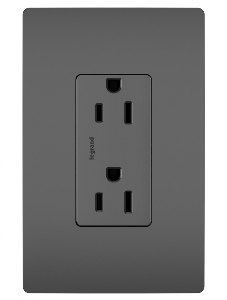 radiant® Tamper-Resistant Outlet, Black (10 pack)