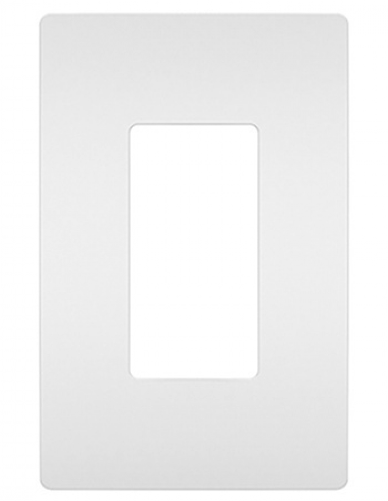 radiant® One-Gang Screwless Wall Plate, White