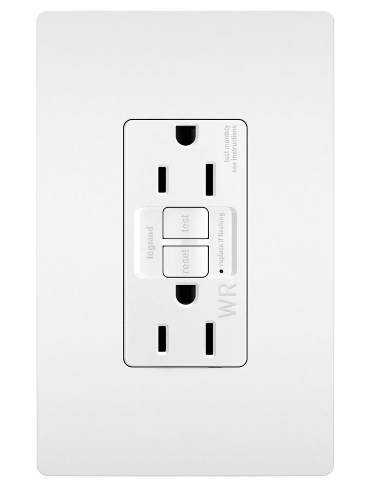 radiant? Tamper-Resistant Weather-Resistant 15A Duplex Self-Test GFCI Receptacles with SafeLock? (100 pack)