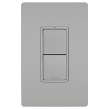 Legrand Radiant RCD11GRY - radiant® Two Single-Pole Switches, Gray