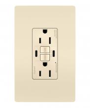 Legrand Radiant 1597TRUSBCCLA - radiant® Tamper-Resistant 15A Duplex Self-Test GFCI Receptacles with SafeLock® Protection, Type C/C 