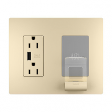 Legrand Radiant RWC826USBICCV2 - radiant® Wireless Charger, Ivory