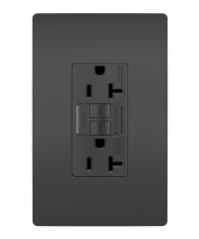 Legrand Radiant 2097TRWRBK - radiant® Tamper-Resistant Weather-Resistant 20A Duplex Self-Test GFCI Receptacles with SafeLock® Pro