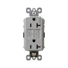 Legrand Radiant 2097TRCDGRY - radiant? Tamper-Resistant and Dual Controlled 20A Duplex Self-Test GFCI Receptacles with SafeLock?