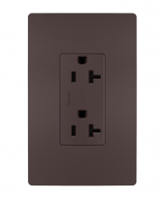 Legrand Radiant TR26352RDBCC6 - radiant® Spec Grade 20A Tamper-Resistant Receptacle, Dark Bronze