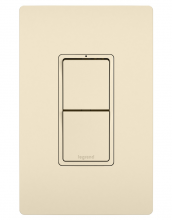 Legrand Radiant RCD33LA - radiant® Two Single Pole/3-Way Switches, Light Almond