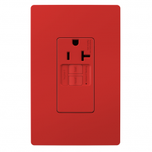 Legrand Radiant 2097TRSGLRED - radiant? Tamper-Resistant 20A Simplex Self-Test GFCI Receptacles with SafeLock? Protection, Red (10 pack)