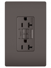 Legrand Radiant 2097TR - radiant® Tamper-Resistant 20A Duplex Self-Test GFCI Receptacle with SafeLock® Protection, Brown