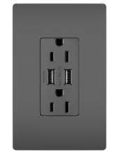 Legrand Radiant TM826USBBKCC6 - radiant? 15A Tamper-Resistant USB Outlet, Black