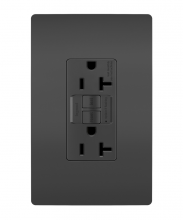 Legrand Radiant 2097TRBK - radiant® Tamper-Resistant 20A Duplex Self-Test GFCI Receptacle with SafeLock® Protection, Black