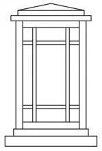 Arroyo Craftsman AVC-6GW-AB - 6" avenue column mount