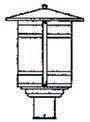 Arroyo Craftsman BP-11LGW-BZ - 11&#34; berkeley long body post mount