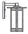 Arroyo Craftsman ETB-9GW-AB - 9&#34; etoile wall mount