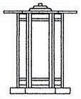 Arroyo Craftsman ETC-11GWC-AB - 11&#34; etoile column mount