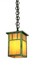 Arroyo Craftsman HH-4LAWO-RC - 4" huntington one light pendant with classic arch overlay