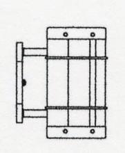 Arroyo Craftsman VS-9NRGW-BK - 9&#34; valencia sconce - no roof