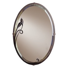 Hubbardton Forge 710014-05 - Beveled Oval Mirror with Leaf