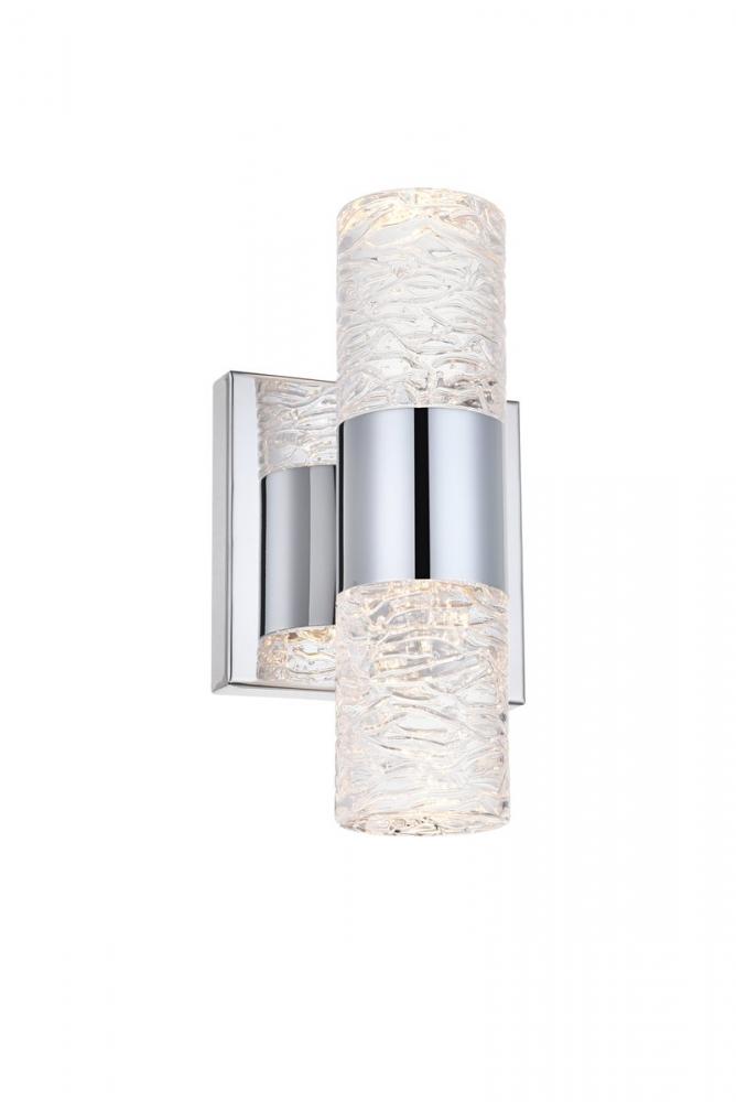 Vega 2 Light Chrome LED Wall Sconce