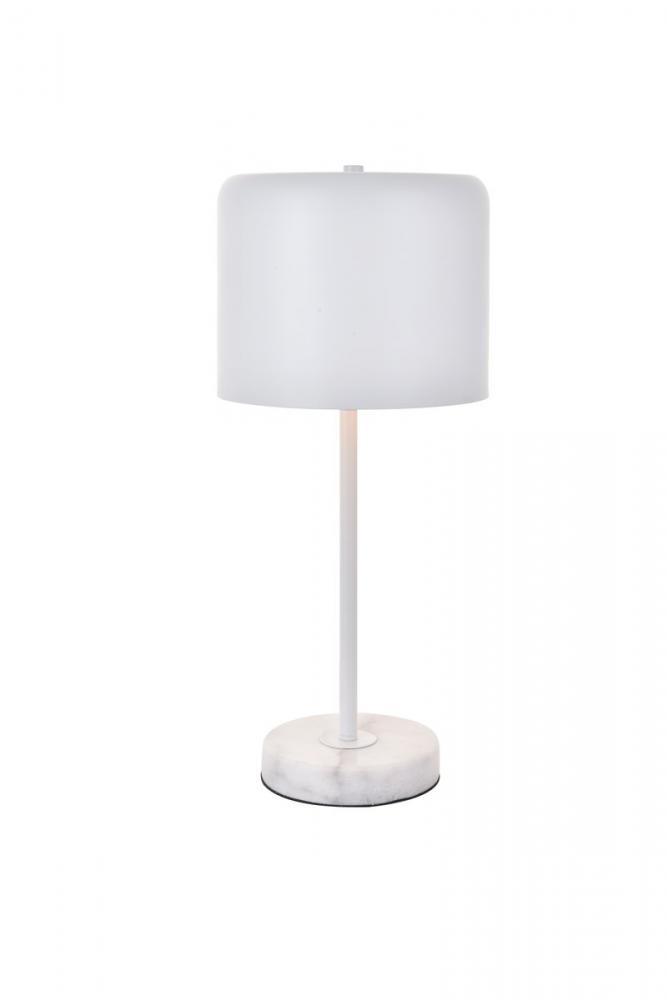 Exemplar 1 Light White Table Lamp