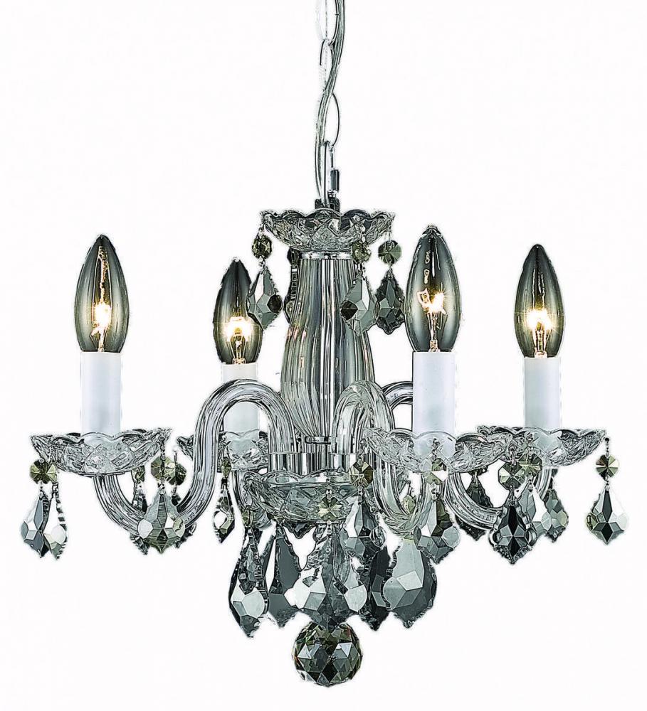 Azalea Collection Pendant D15in H12in Lt:4 Chrome Finish