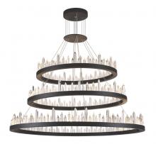 Elegant 1705G3LSDG - Malta 128 Light Satin Dark Grey Chandelier Clear Royal Cut Crystal