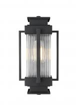 Elegant OD341W14BK - Harlan 7 inch Outdoor Pendant in Black